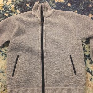 NWOT Men’s Fleece lined Zip Sweater